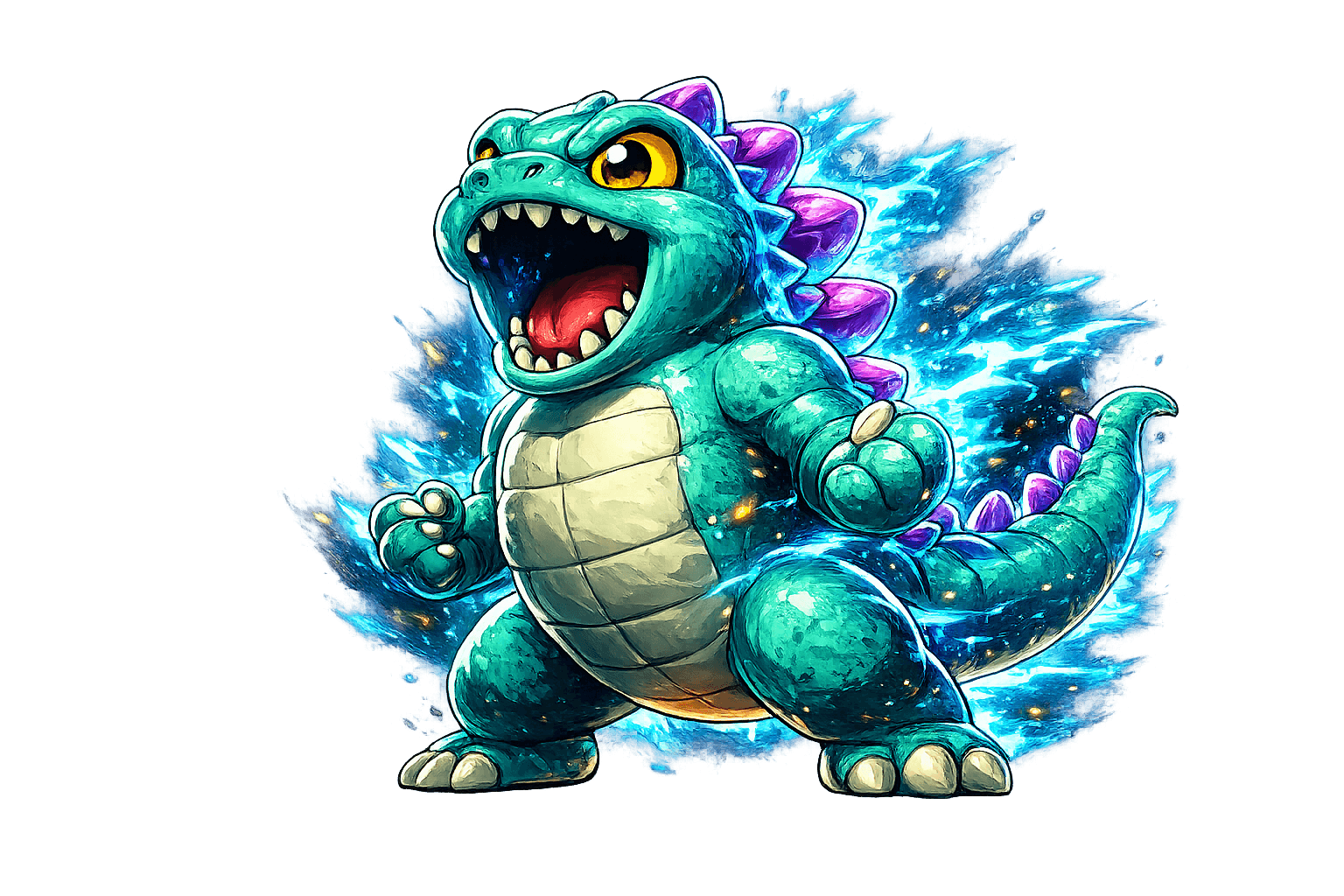 Godzi, the meme kaiju, breathing atomic $GOGO